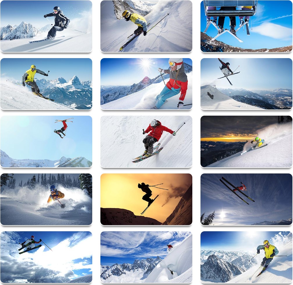 滑雪（Skiing）高清壁纸